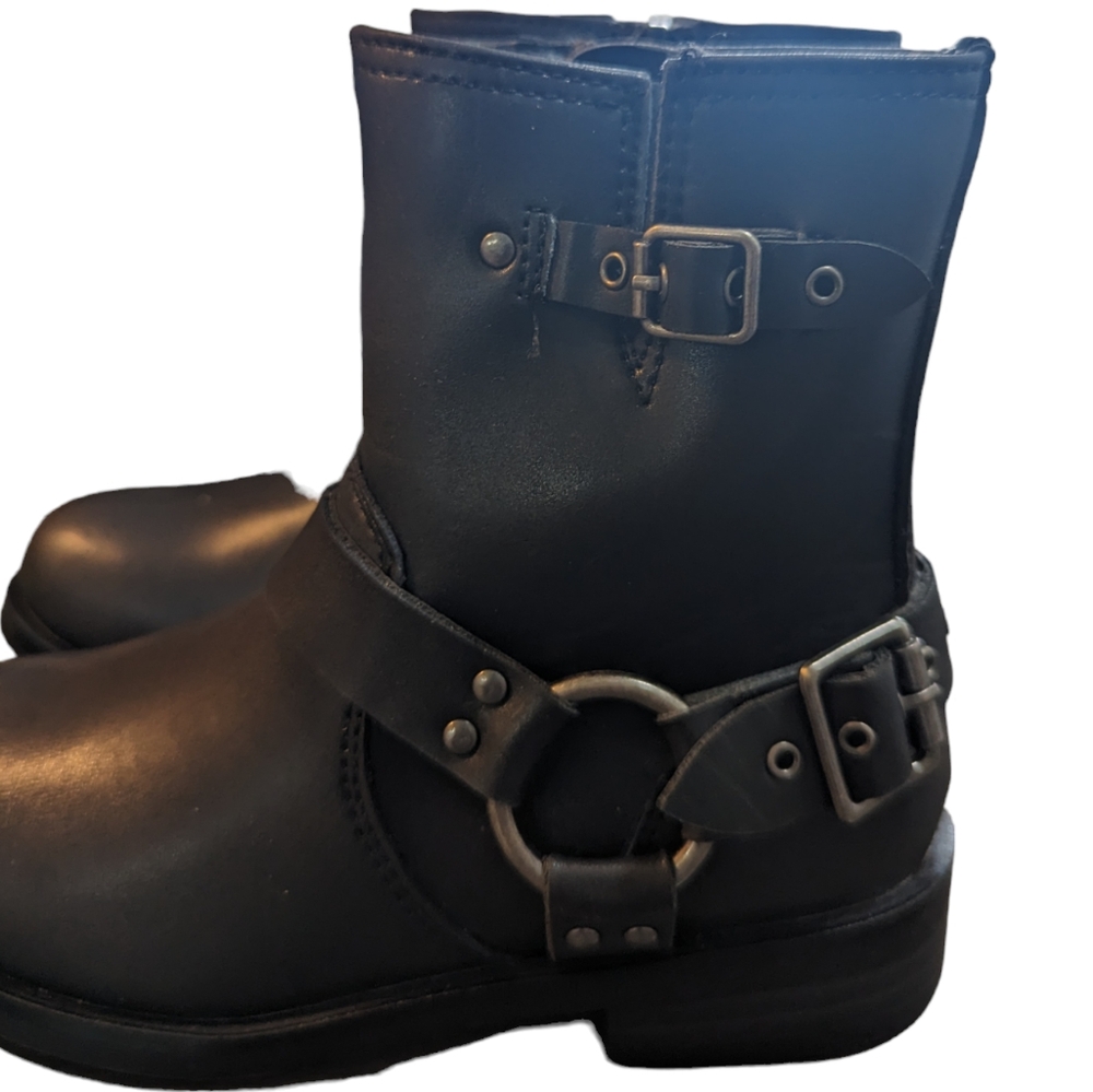 Steve Madden Toddler Beckky Black Motorcycle Boot...Size 12 - Picture 3 of 8